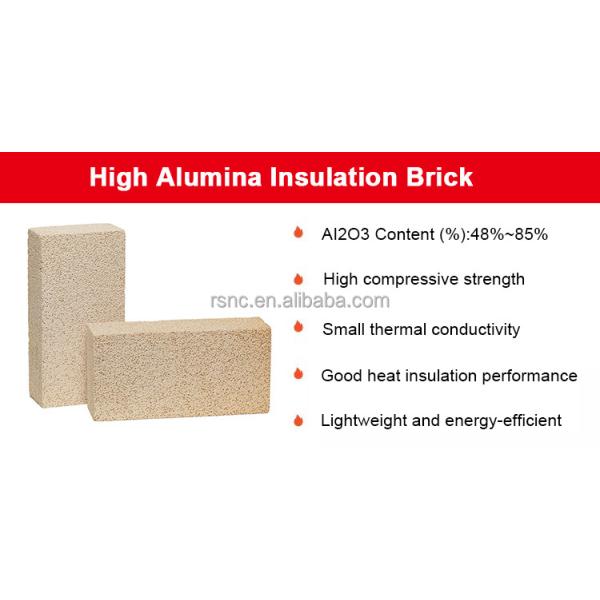 Chemicals Inorganic Chemicals Non-Metallic Products Refractory High Temperature Alumina Thermal Insulation Bricks Ladrillos Refractarios Aluminum Refractory Bricks For Iron Melting Furnaces