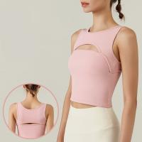 Le gilet creux de yoga de forme physique de sortie complète le soutien-gorge courant antichoc de dames