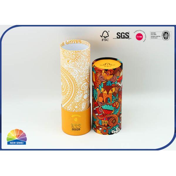 Boîte environnementale écologique de cylindre de Papier d'emballage de thé de paquet de 100 %