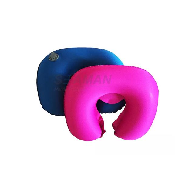 U Shaped Small Inflatable Travel Neck Pillow For Airplane Tent  37x28x10cm