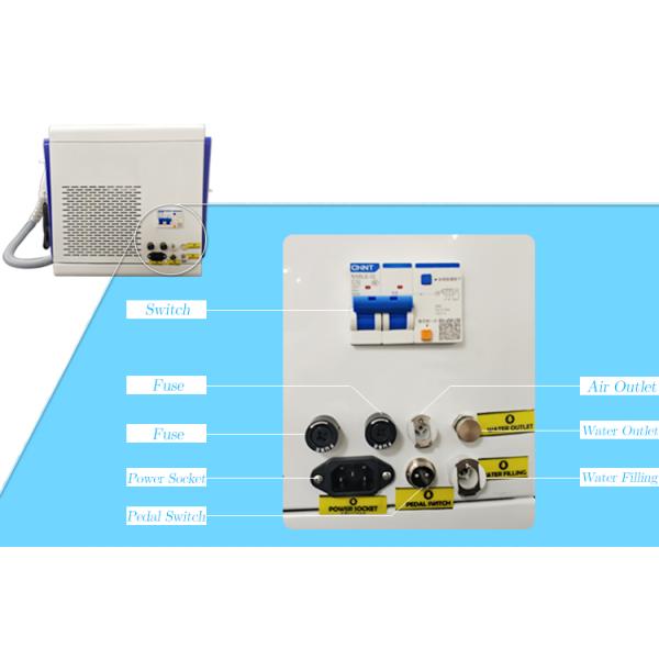 Portatil Long Pulse Laser Hair Removal Equipment Direct Coupling