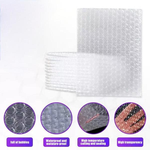 White Air Bubble Poly Bags Lightweight Shockproof Mailing Envelopes