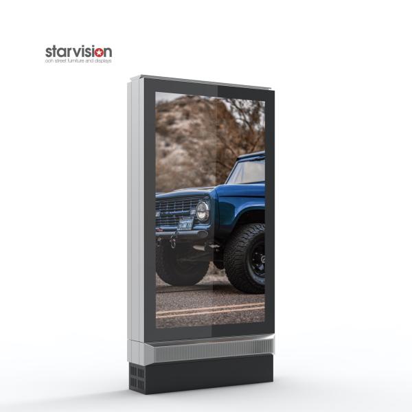 Customized 2500cd/M2 Wall Mounted Digital Signage Double Sided Lcd Display