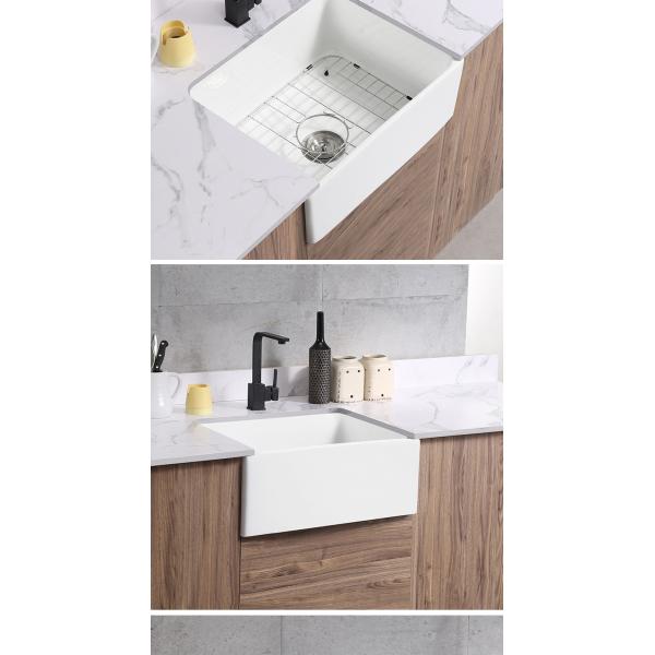 24 раковины сельского дома Undermount огнеупорной глины кухонной раковины сельского дома дюйма