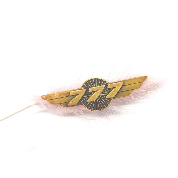 Antique Bronze Brooch Accessories 777 Pilot Memorabilia Angel Wing Brooch