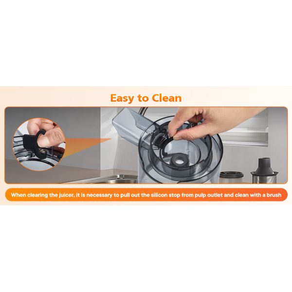 Cold Press Juicer, Slow Juicer Machine Masticating Juicer Extractor Preserve Vitamins For Home Use