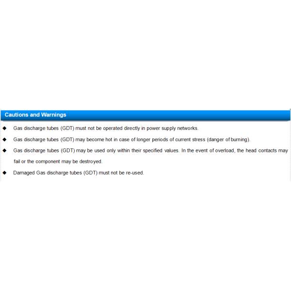 800V Gas Tube Arrester SC2E5-800LSMD 5KA GDT Surge Protection With 8/20μS Pulse