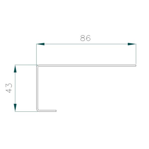 1mm Thickness Garage Door End Caps For Single Roller Bracket