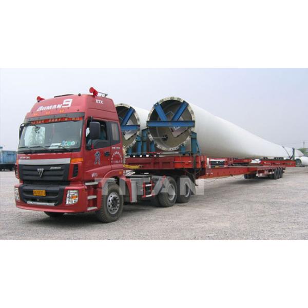 Extendable Telescopic Blade Semi Trailer for Windmill Turbine Blade Transportation Extendable semi trailer TITAN high quality exendable semi trailer for sale