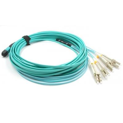 3M Duplex OM3 MPO à la corde de correction optique de la fibre 8xLC 50/125