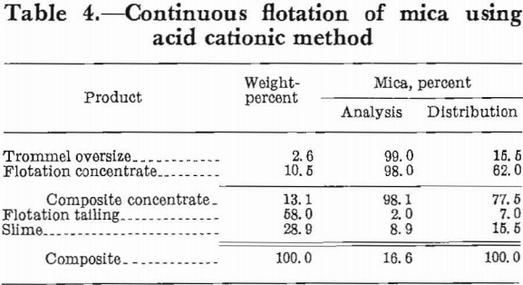 Mineral Processing Plant Pegmatite Ores Acid Cationic Method for Mica Production