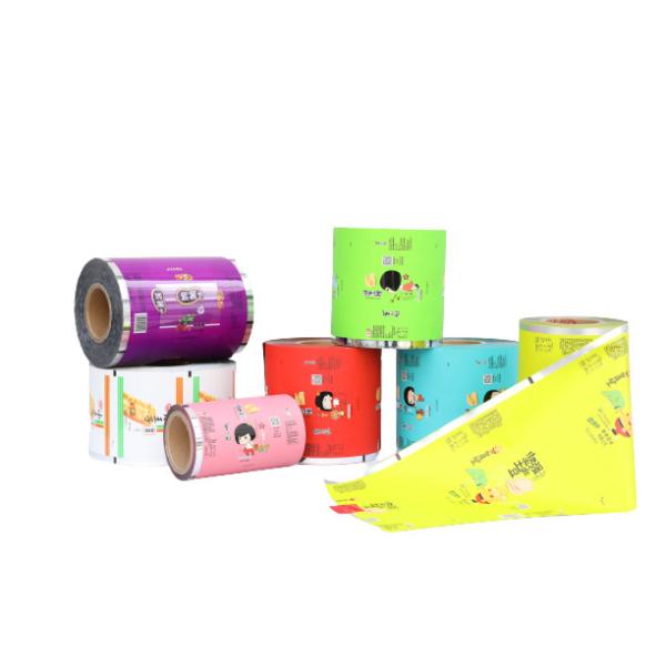 Laminage à l'épreuve de l'humidité Film automatique en rouleau de plastique pour les chips Snacks Emballage