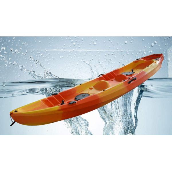 New Design LLDPE HDPE 2+1 Family Kayak Touring Boat for Recreation