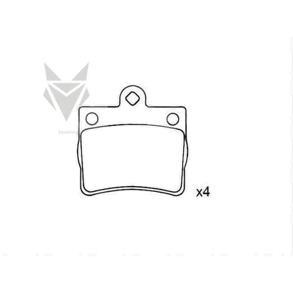 Автомобильные тормозные колодки MERCEDES BENZ C-Class W202 W203 002 420 51 20 Автомобильные аксессуары