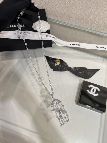 Full Diamond Flying Bird Pearl Necklace Silver Custom Luxury Necklaces