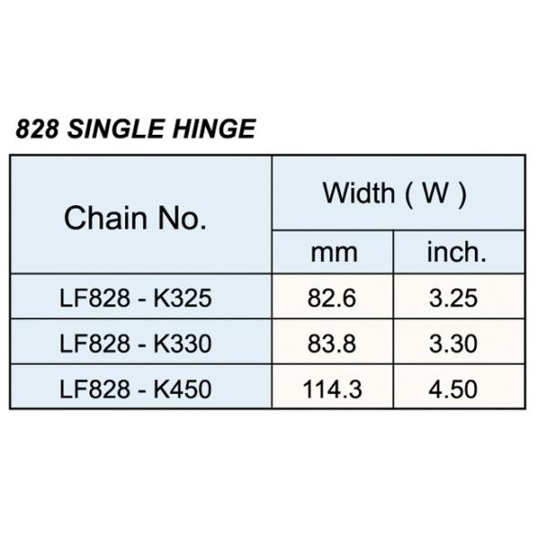Plastic Flat Top Chain , type 828 , 831