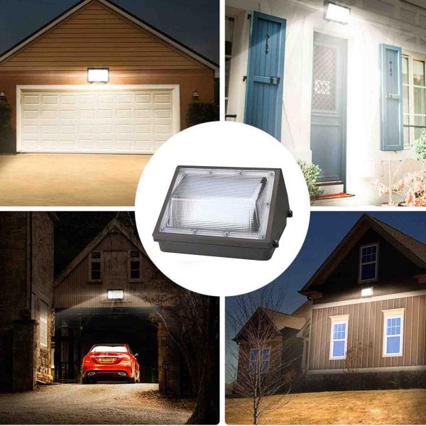 Свет СИД Wallpack крышки стекла 80W безопасного района IP65 130LM/W