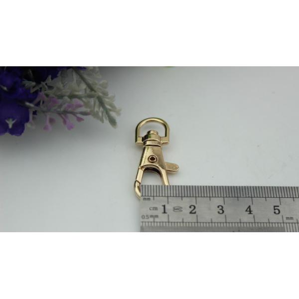 Favourable price hot products 4 color zinc alloy metal 10 mm lobster claw snap hook for sling bag