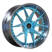 el pedazo de la PC 20inch 2 rueda los labios polacos oscuros para Volkswagen T6 Monoblock forjó bordes del cepillo