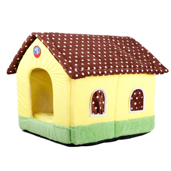 50cm Indoor portable fancy luxury foldable warm cotton pet dog house