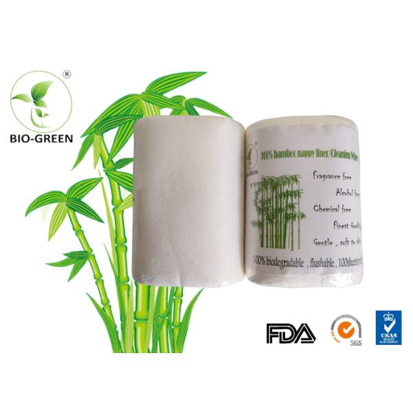 Disposable Bamboo Diaper Liners For Babies 100% Biodegradable Material
