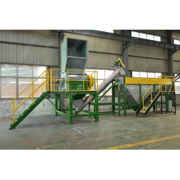 SUS 304 PET Plastic Washing Recycling Machine , Plastic Recycling Crusher With SKD 11 Knife