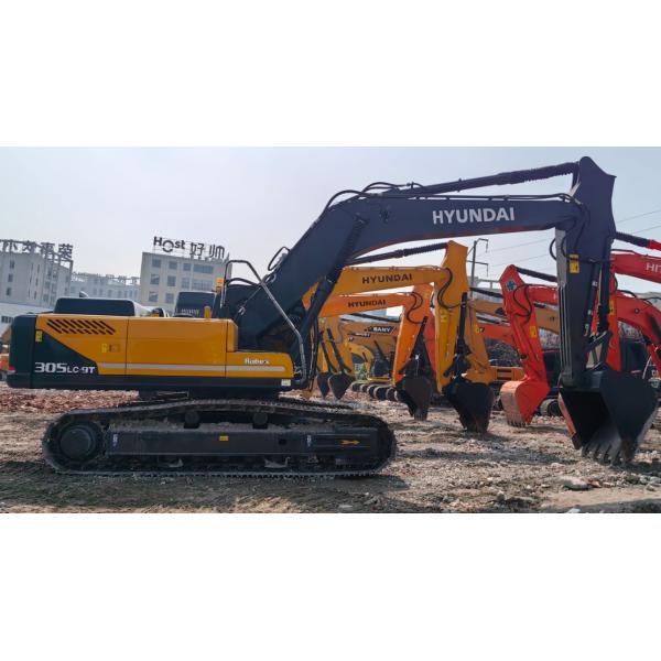 Corée Marque 1,44 m3 Capacité de seau utilisée Hyundai 305 Excavators 30 T Mining Digger Machine