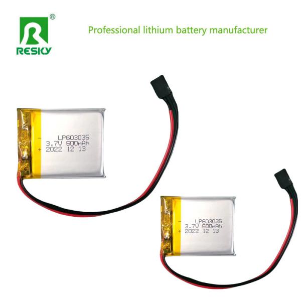 603035 Lithium Polymer Battery Cell 3.7V 600mAh Rechargeable Li-Polymer Batteries