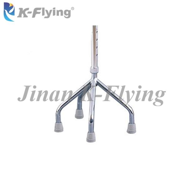 Four Foot Portable Disbaled Elderly Walking Stick Metal Loading 100 Kg