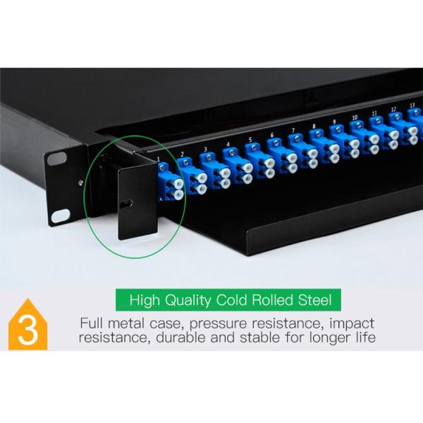 1U 19 Inches Rack Mount LC SC Full Equipment Fiber Patch Panel
