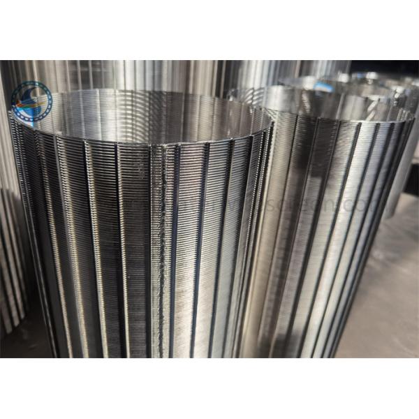 Reverse Slot V Wire Wound Filter Customizable Stainless Steel