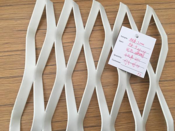 Custom Made Wire Diameter Expanded Aluminum Mesh Ceiling Tiles Decorative Panels