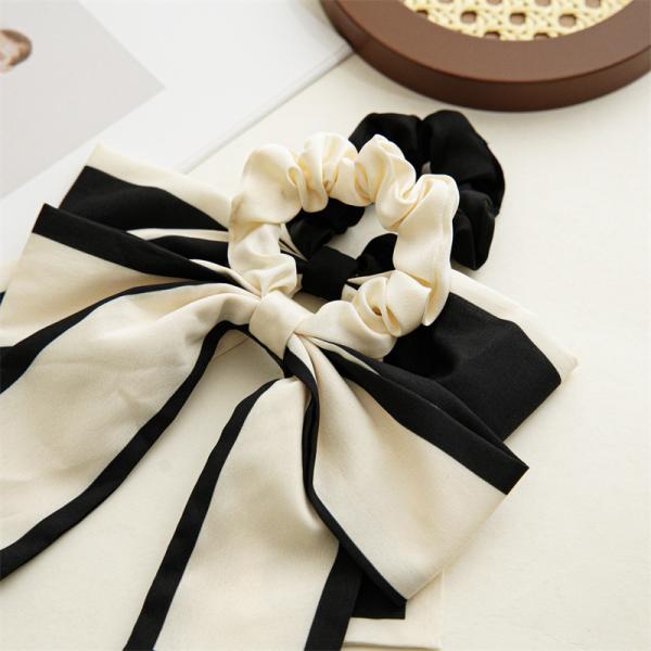 Japan Korea decorative hair accessories bow scrunchie women's hair rope streamer ins large hair band headwear