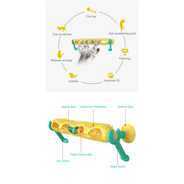 Manufacturer Custom Amazon Cat Track Ball Turntable Cat Interactive Toys