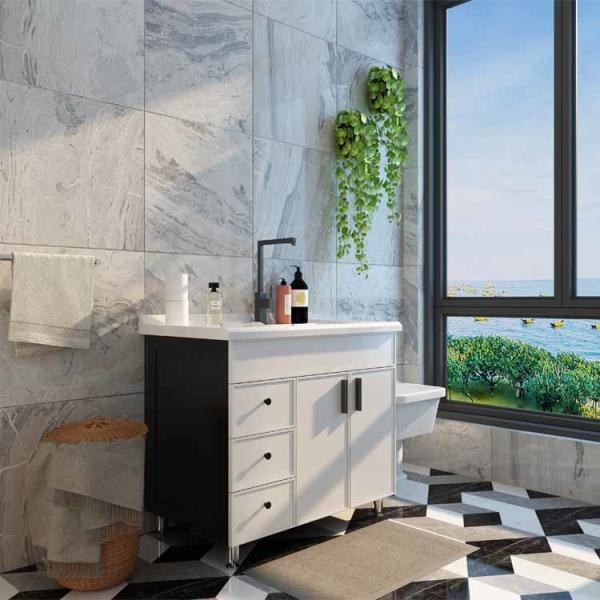 OEM ODM Bathroom Vanity Cabinets Modern Counter Wash Basin