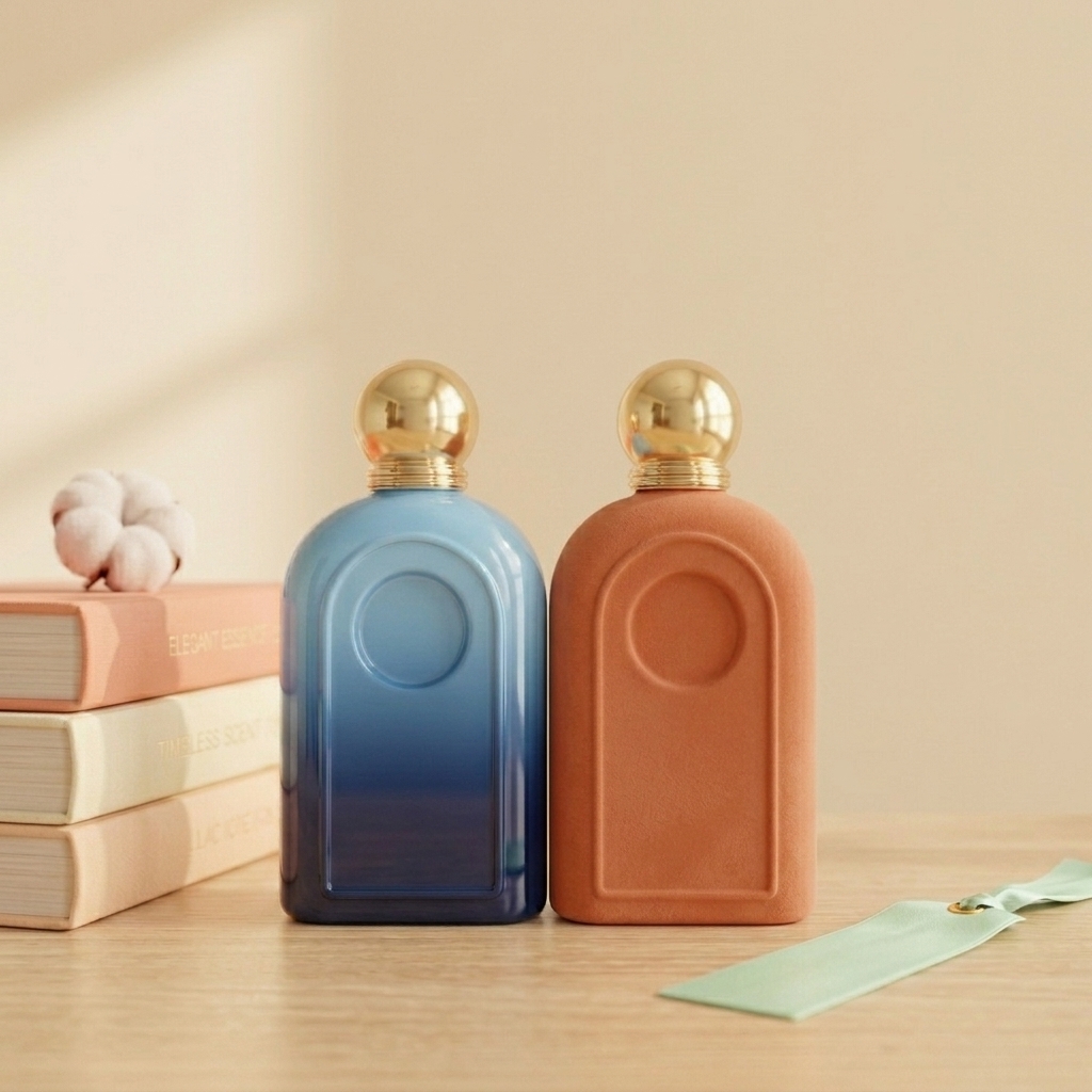 Anding Flat Premium Refillable Spray Luxury Empty Glass 100ml Custom Perfume Bottle Manufacturer