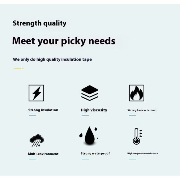 Flame Retardant PVC Electrical Insulating Tape Single Sided Acrylic Adhesive Red Yellow Blue Green Black White Wire Cover Tape