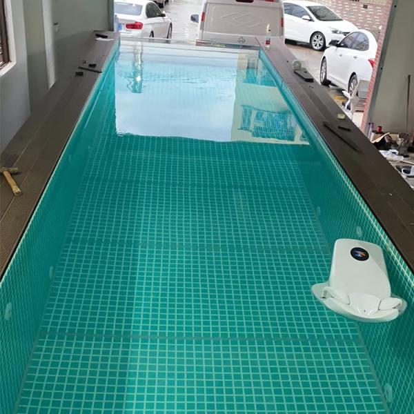 Spa portable en fibre de verre intérieur et piscine avec panneaux en polymère
