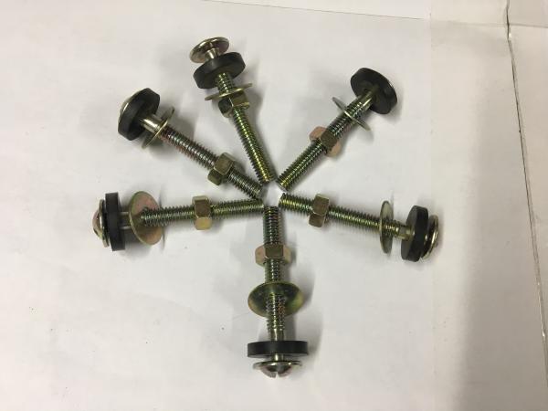 Double Copper Toilet Mounting Hardware , Toilet Tank Mounting Kit Easy Install