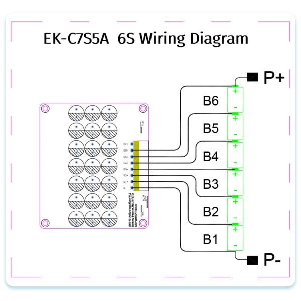 5S 6S 7S 5A Конденсатор Активный балансировщик 100A 200A Bms Батарейный эквалайзер 24V 36V