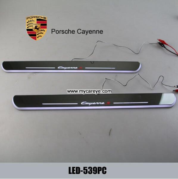Porsche Cayenne car Moving door Step Pedal welcome light led projection