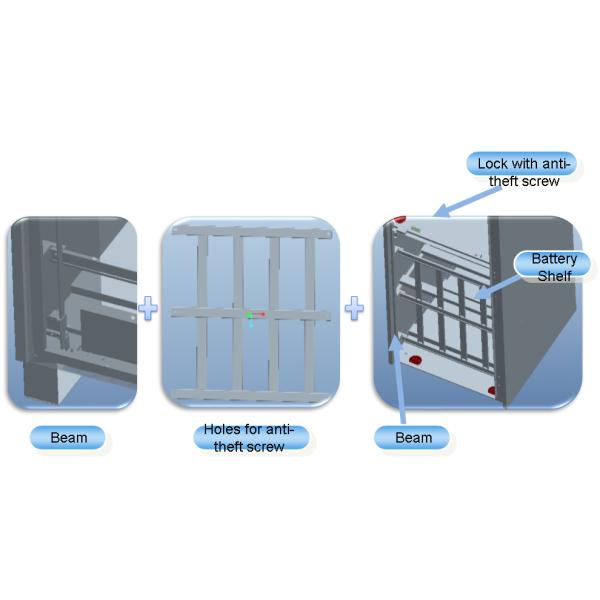 Кондиционер охлаждая шкаф батареи H2100mm 48VDC на открытом воздухе