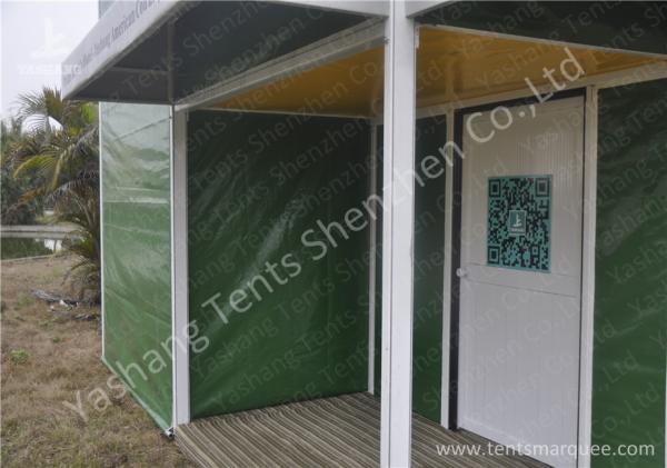 Green Cover UV Resistant PVC Fabric Tent Structure For Coffee Parties