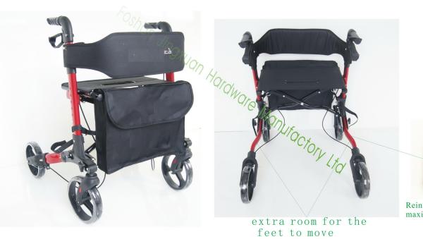 ALUMINUM ROLLATOR(LOADAGE:300POUNDS)