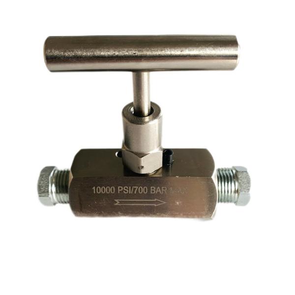 Stainless Steel High Pressure Throttle Valve Hydraulic Components Working Pressure 700Bar