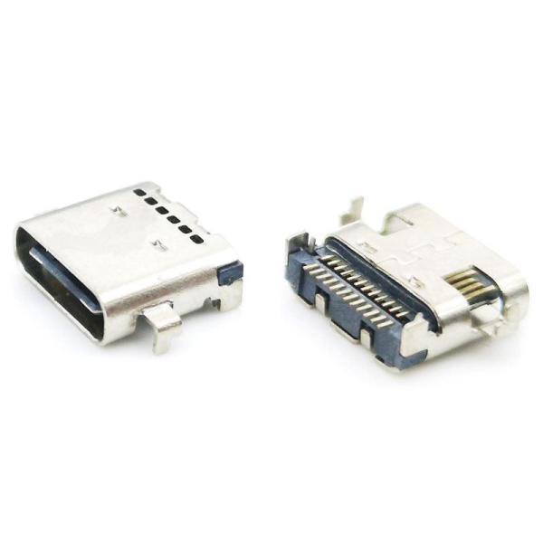 Тип-C тип женщина USB 24P 3,1 USB-31S-F-04B 3.5A настоящий платы строки PCB SMT женского гнезда штепсельной розетки прямоугольный двойной c