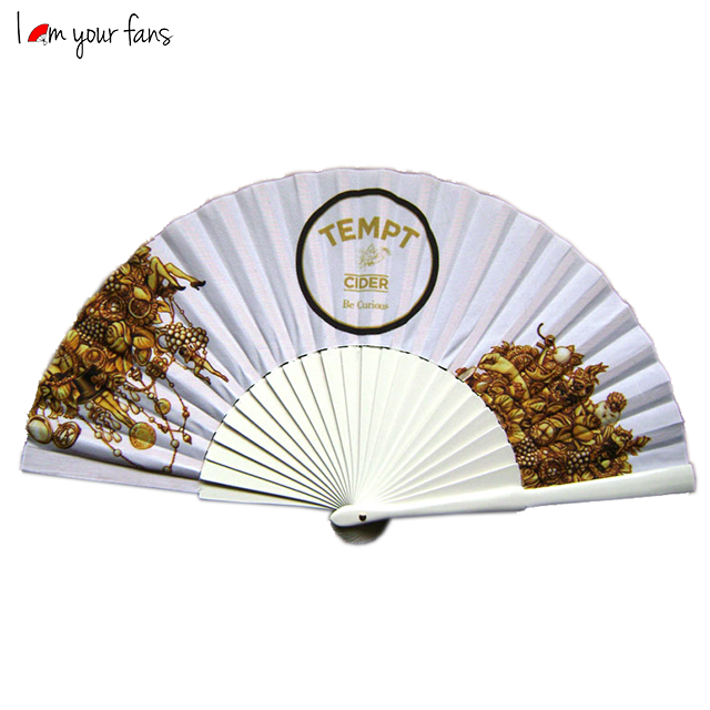 Promotion Hand Fan Custom Design Print Personalize Folding Wooden Hand Fan