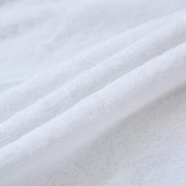 Rectangular Luxury Hotel Towels , 100% Genuine White Turkish Bath Towels
