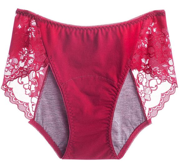 Custom Physiological Panty Breathable Menstrual Leakproof Lace Panties Cotton Sexy Lace Period Underwear
