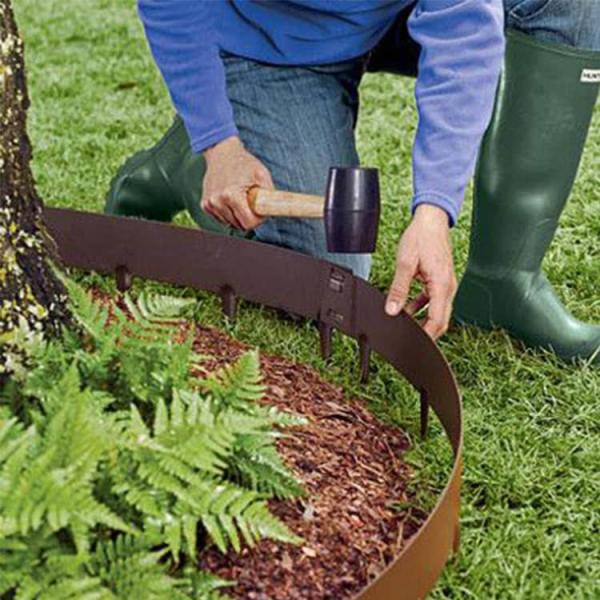 1.6mm Corten Steel Edging 300mm SGS 8 Inch Garden Metal Ornaments